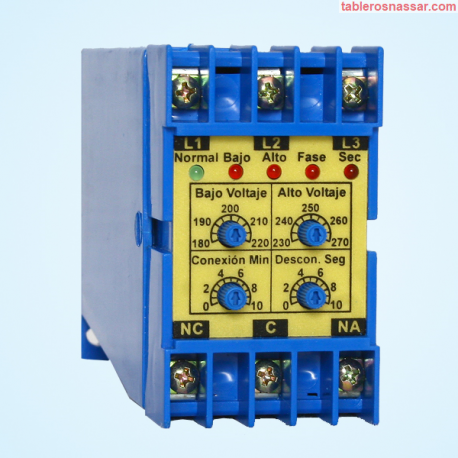 F3P-220 FaseAlert-3® Plus 220 V. Protector de Fallas de Voltaje Trifásico