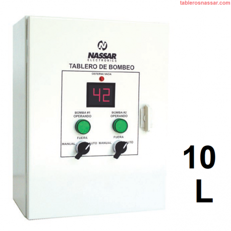 10L-N-07-440 7.5Hp Tablero de Control de Bombeo - HidroneumáticoHidroneumático con Pantalla Manómetro Digital