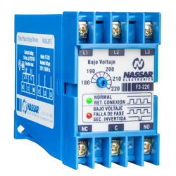 F3-220  NASSAR, PROTECTOR DE FALLA DE VOLTAJE TRIFÁSICO FASEALERT-3 ESTÁNDAR EN 220 V & ITEM-002114