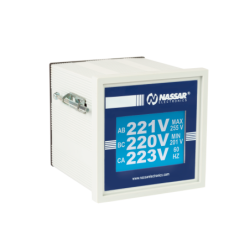 VD  NASSAR, VOLTÍMETRO DIGITAL TRIFÁSICO CON REGISTRO DE VOLTAJE MAX/MIN Y FRECUENCÍMETRO & ITEM-002008