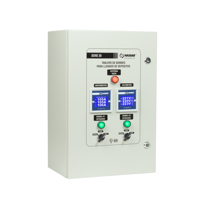 30-01-03-440 NASSAR, TABLERO DE CONTROL PARA CISTERNA-TINACO & ITEM-002472
