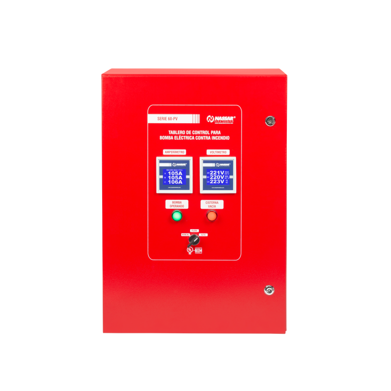 60-PV-15-220 NASSAR, TABLERO PARA BOMBA CONTRA INCENDIO CON MOTOR ELECTRICO A PLENO VOLTAJE & ITEM-002237