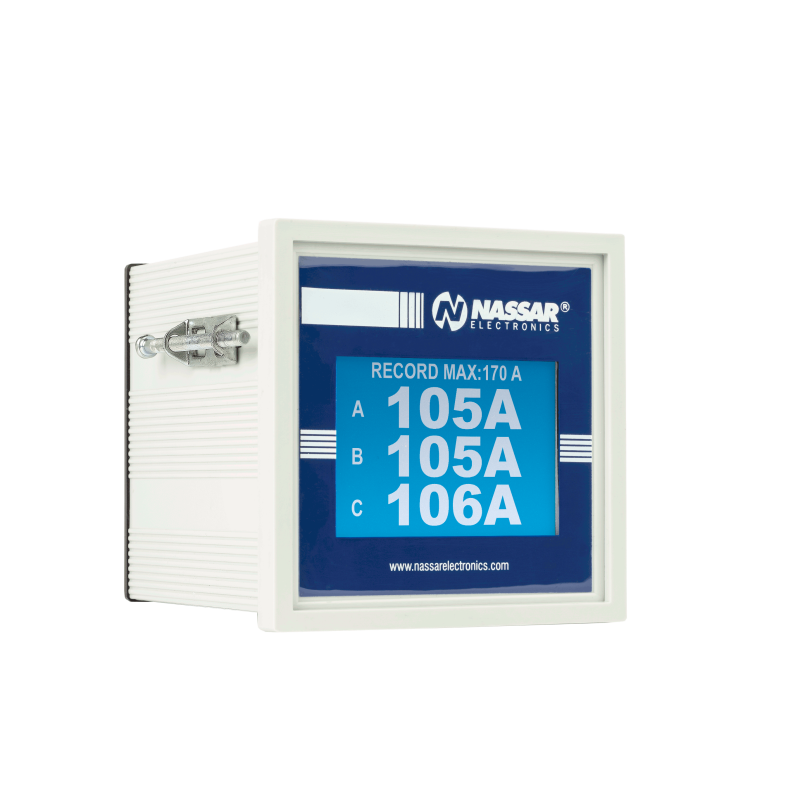 AD  NASSAR, AMPERÍMETRO DIGITAL TRIFÁSICO CON REGISTRO DE CORRIENTE MAX & ITEM-002203