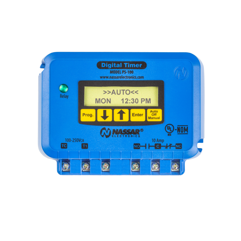 PSA PS-100 NASSAR, PROGRAMADOR DIGITAL SEMANAL PARA OPERAR EL ALTERNADO POR HORARIO 120 / 220 V & ITEM-002074